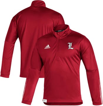Men's Adidas Black Louisville Cardinals Sideline AEROREADY Half-Zip Top Size: Small