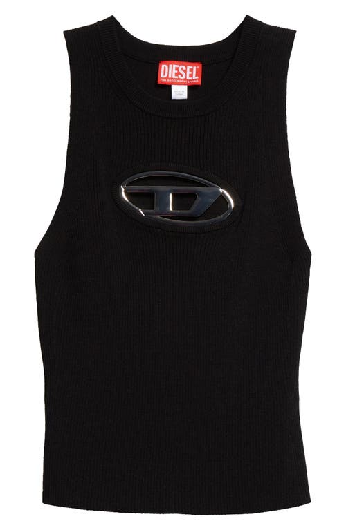 DIESEL DIESEL M-Onerva Oval D Cutout Rib Tank in Deep/Black | Smart Closet DIESEL DIESEL M-Onerva Oval D Cutout Rib Tank in Deep/Black | Smart Closet