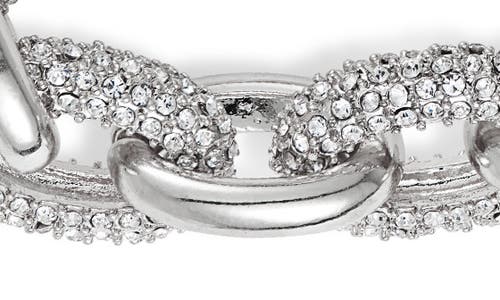 Nordstrom Pavé Crystal Bold Link Chain Necklace In Clear- Rhodium