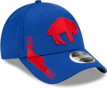 Men's Buffalo Bills New Era Royal/White Logo Patch Trucker 9FORTY Snapback  Hat