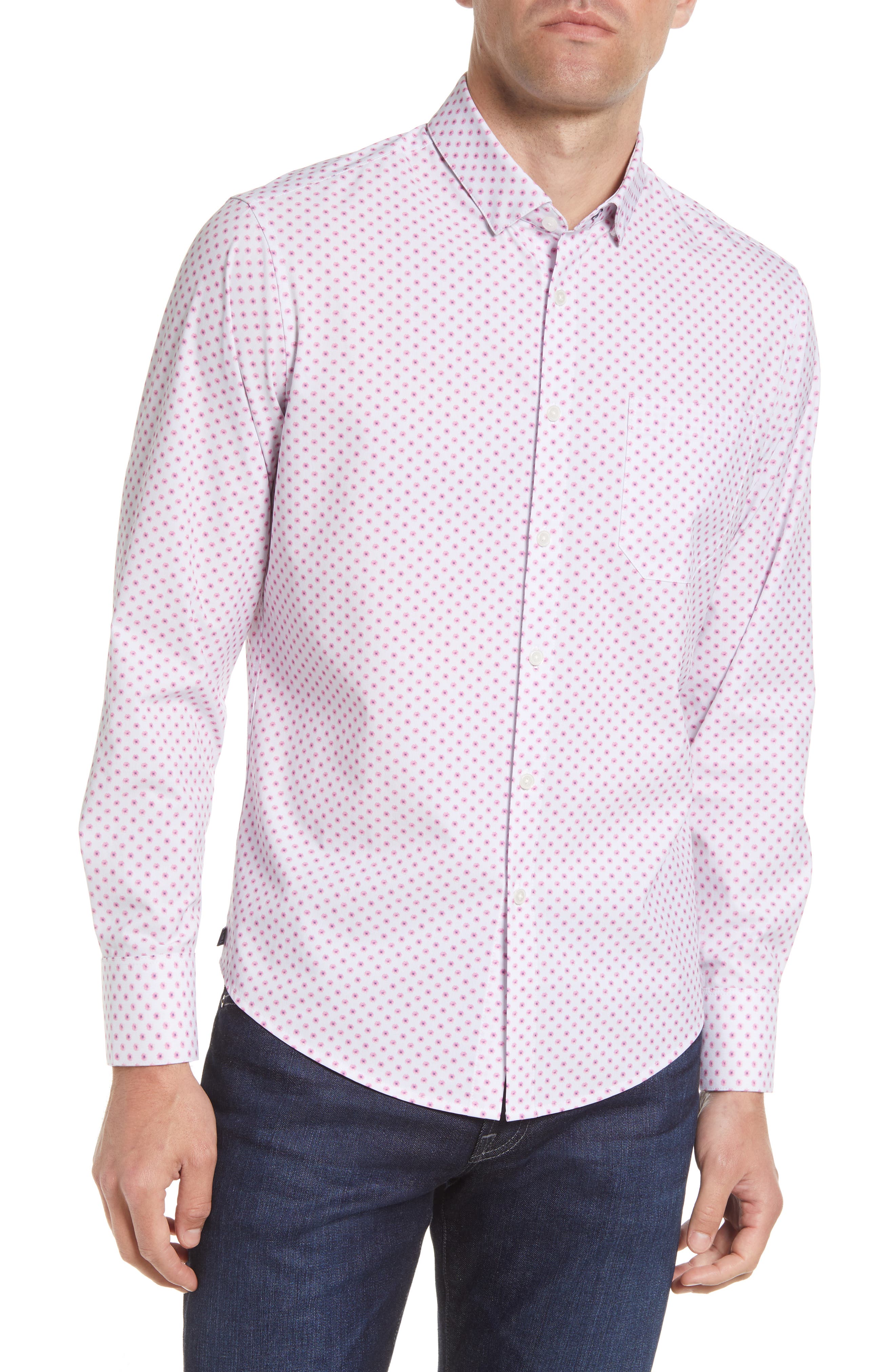 Men's Pink Button Down \u0026 Dress Shirts 