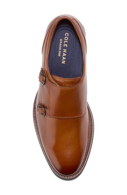 Shop Cole Haan Carnegie Monk Strap Loafer In British Tan