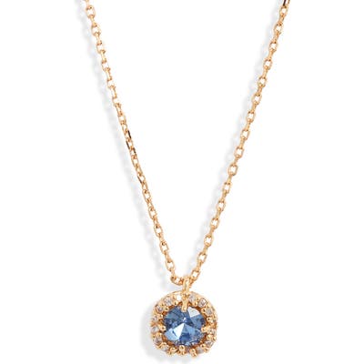Kate Spade New York Pave Round Mini Pendant Necklace