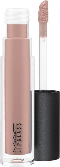 MAC Cosmetics Lipglass in Spite – Muted Plum-Taupe Brown - Maplefresh