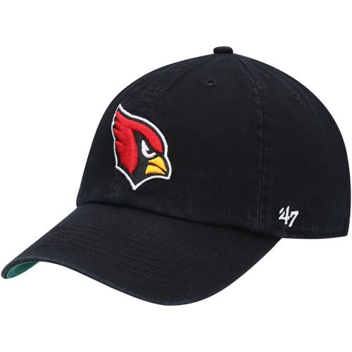 Men's '47 Black Arizona Cardinals Franchise Logo Fitted Hat