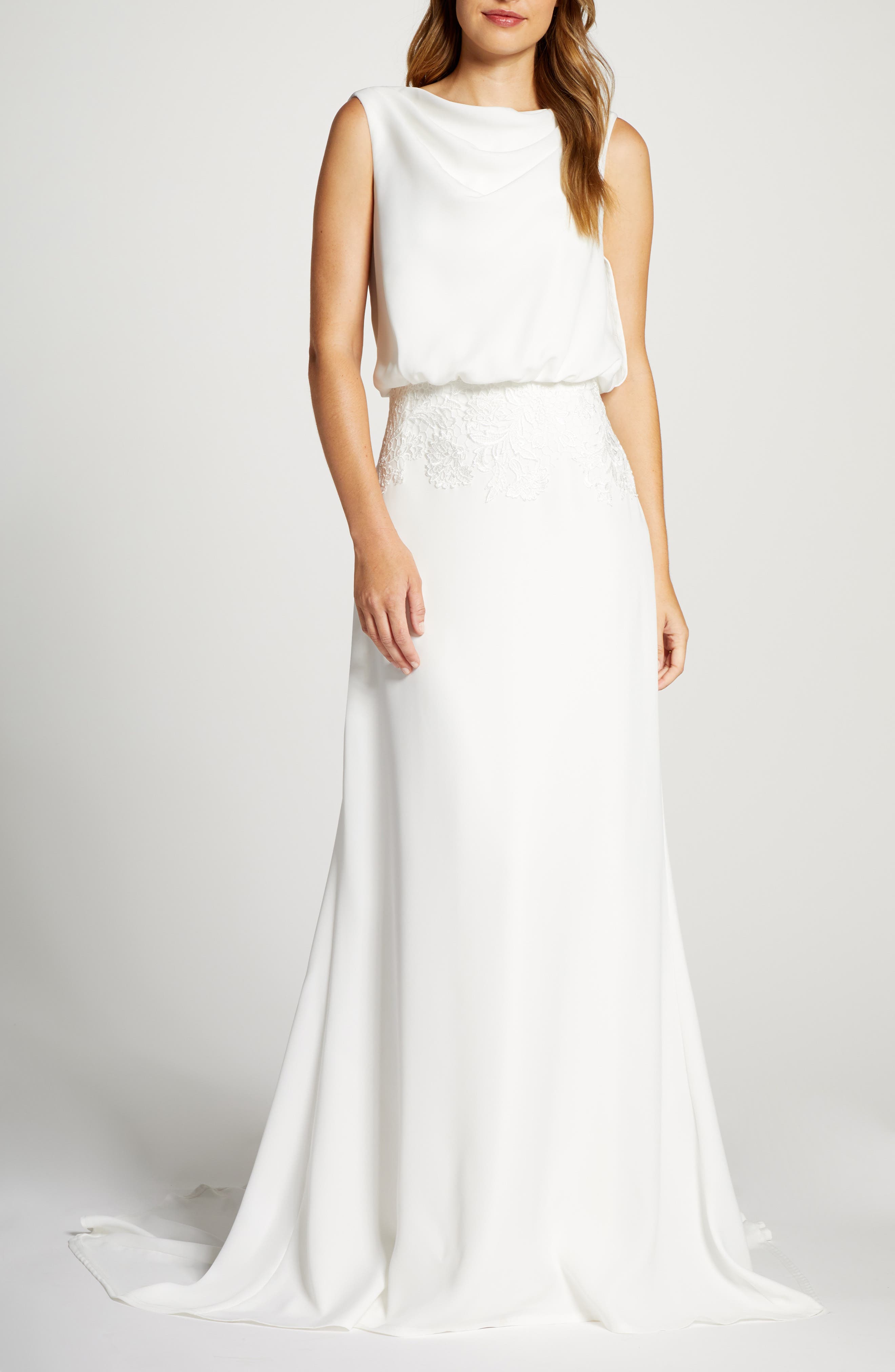 blouson wedding dress