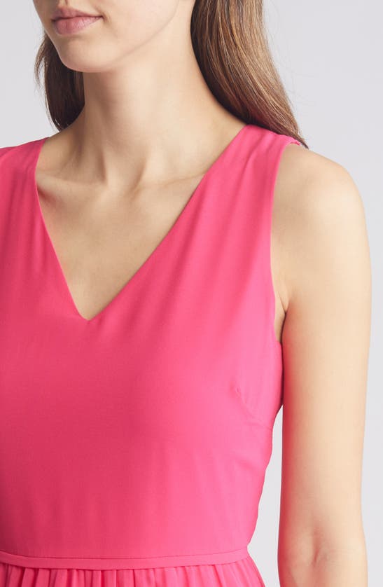 Sam Edelman Pleated Skirt Sleeveless Dress In Pretty Pink