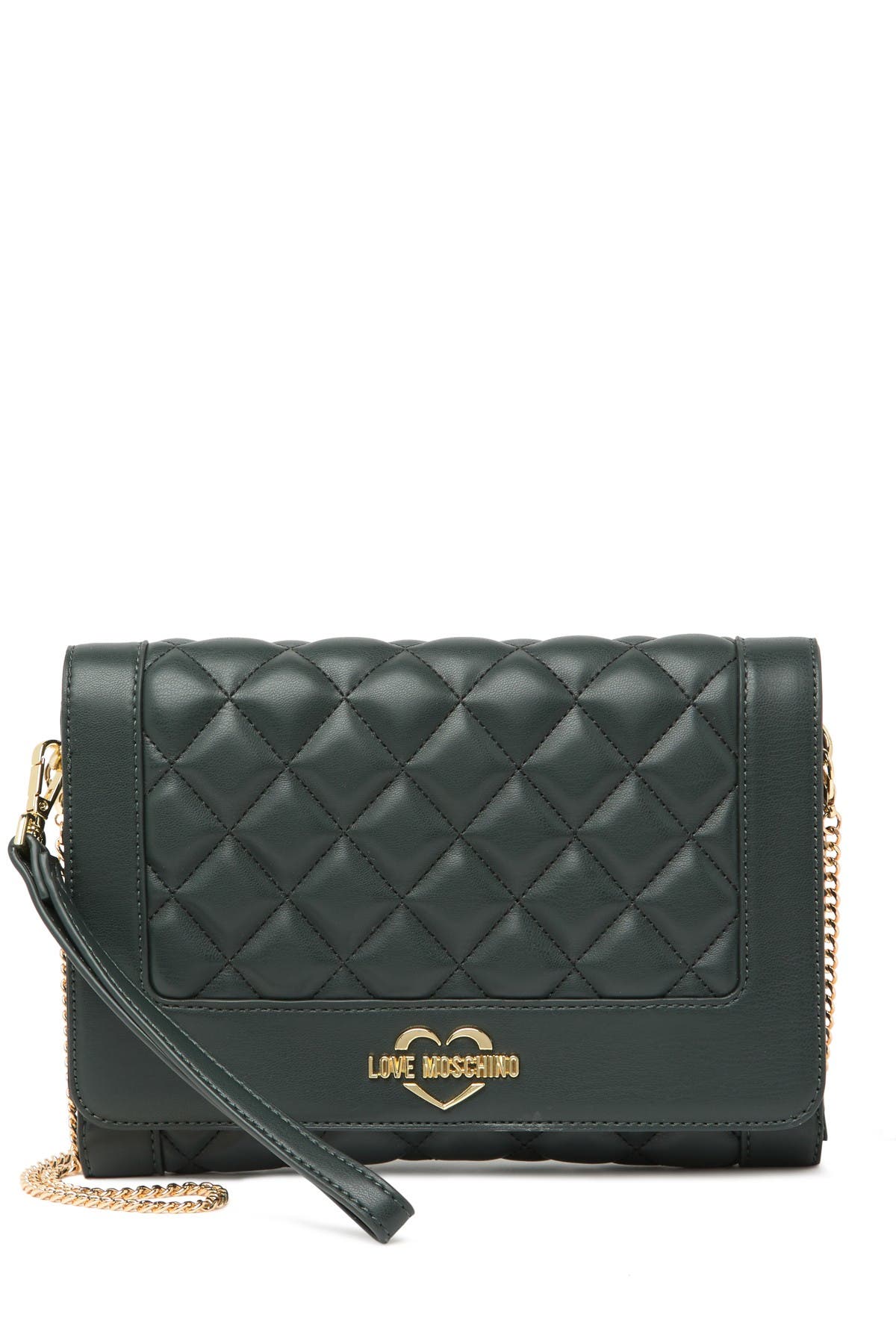 Quilted Chain Strap Crossbody Bag 
