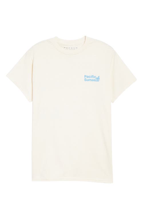PacSun Free Your Mind Cotton Graphic Tee in Cream