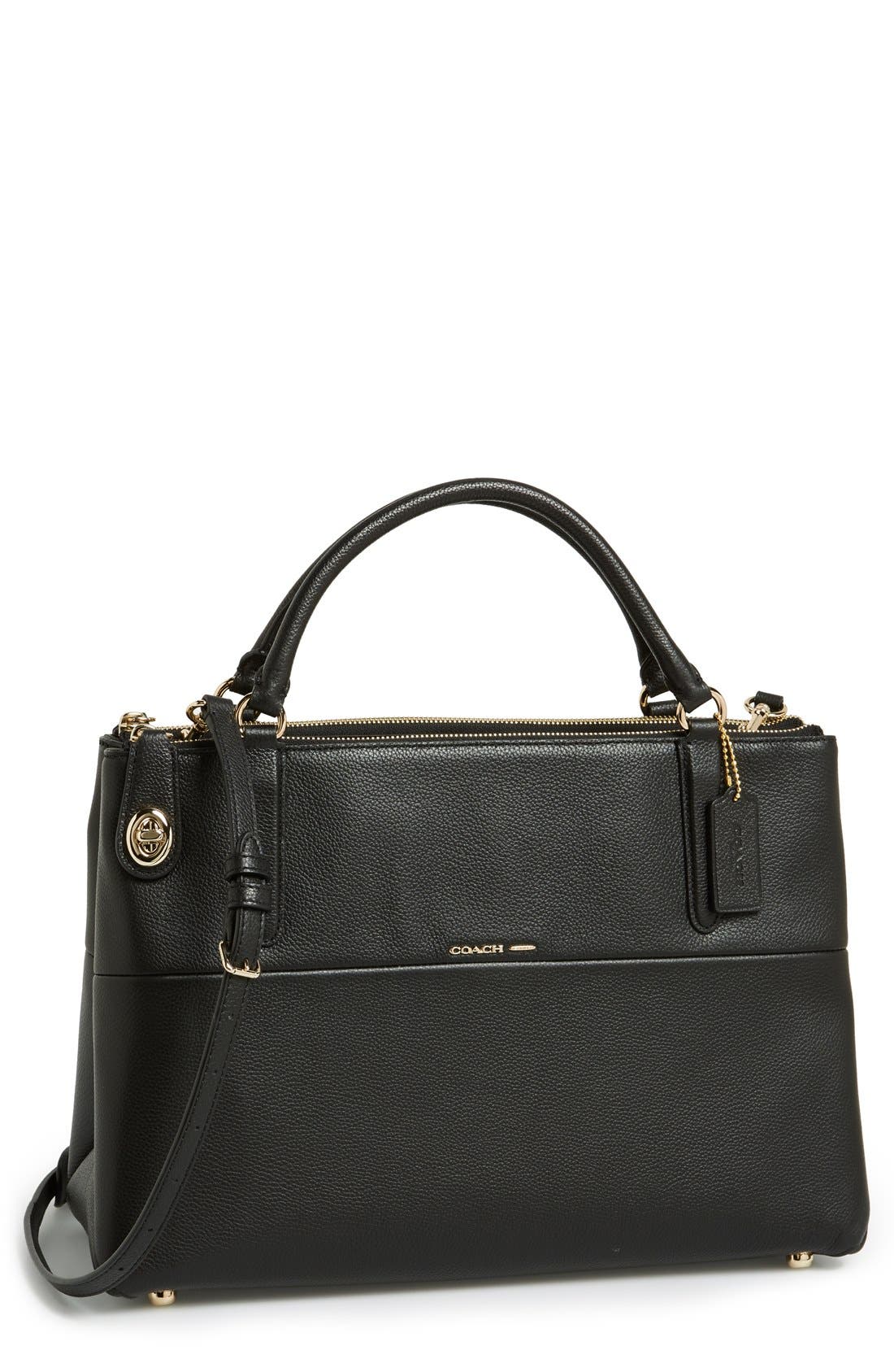 COACH 'Turnlock Borough' Leather Satchel Nordstrom