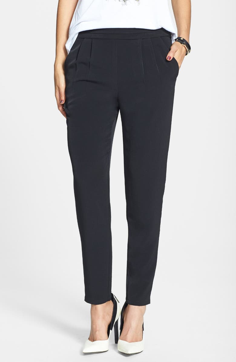 Pleated Tapered Pants (Juniors) | Nordstrom