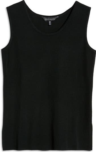 Ming Wang Black Scoopneck sold Tank Size Medium