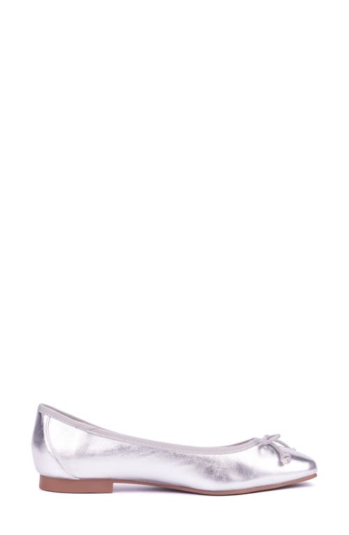 Shop New York And Company Paulina Ballet Flat In Silver