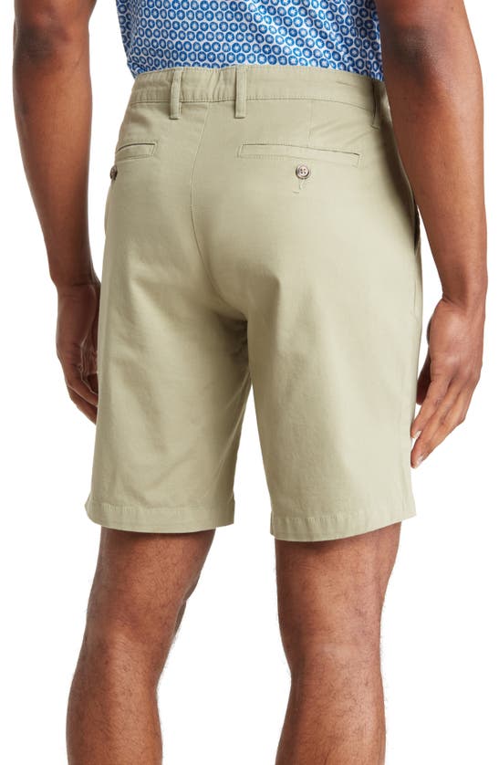Shop Slate & Stone Stretch Cotton Chino Shorts In Sage Green