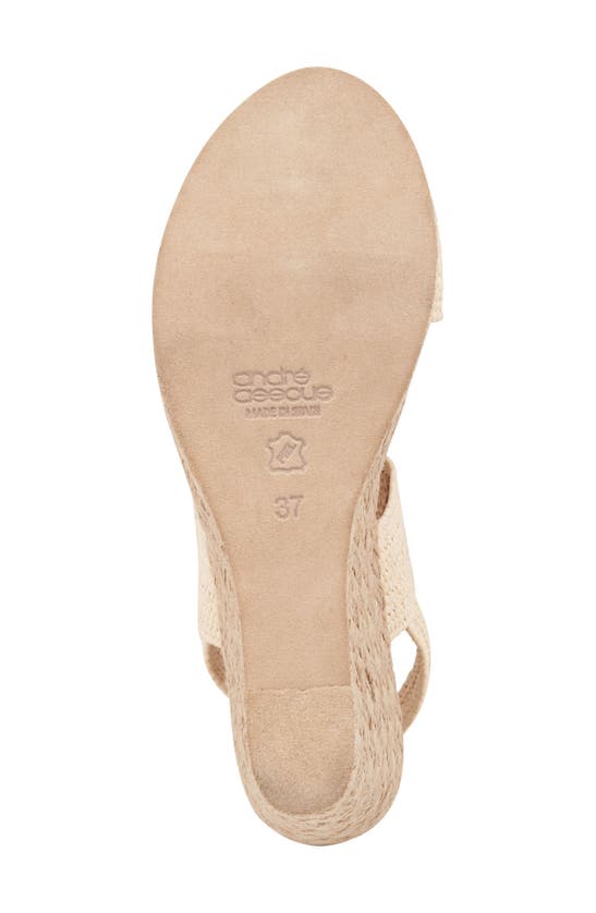 Shop Andre Assous Allison Espadrille Wedge Sandal In Natural