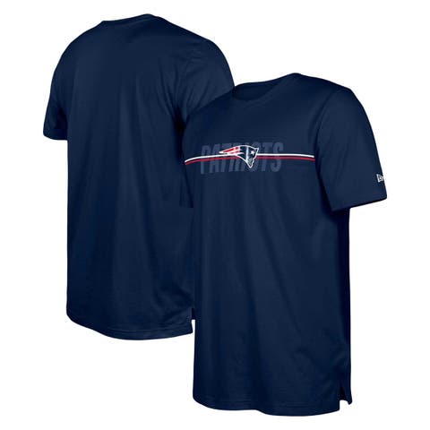 New era NFL Stripe Oversized New England Patriots Short Sleeve T-Shirt  Blue