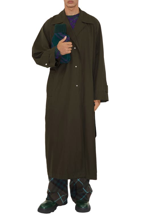 Lambeth Oversize Water Resistant Raincoat With Removable Faux Fur Trim in Otter