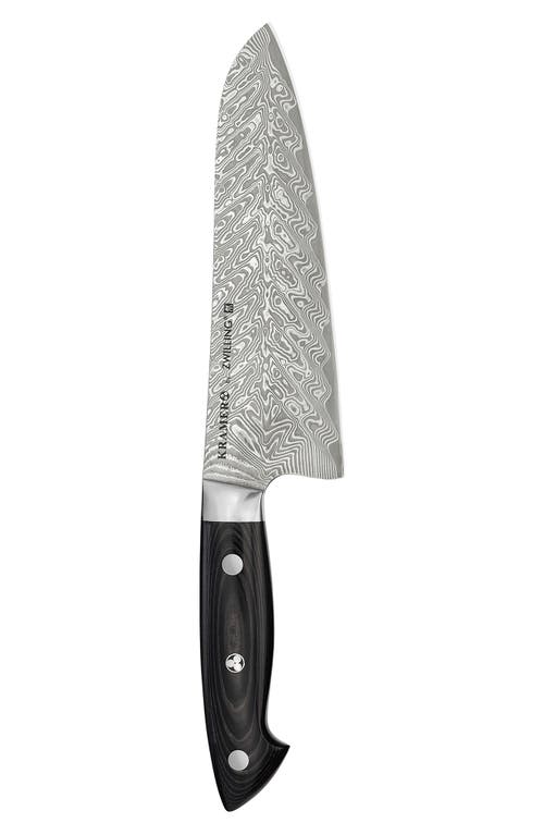 Shop Zwilling Kramer Euroline Damascus Collection 7-inch Fine Edge Santoku Knife In Stainless Steel