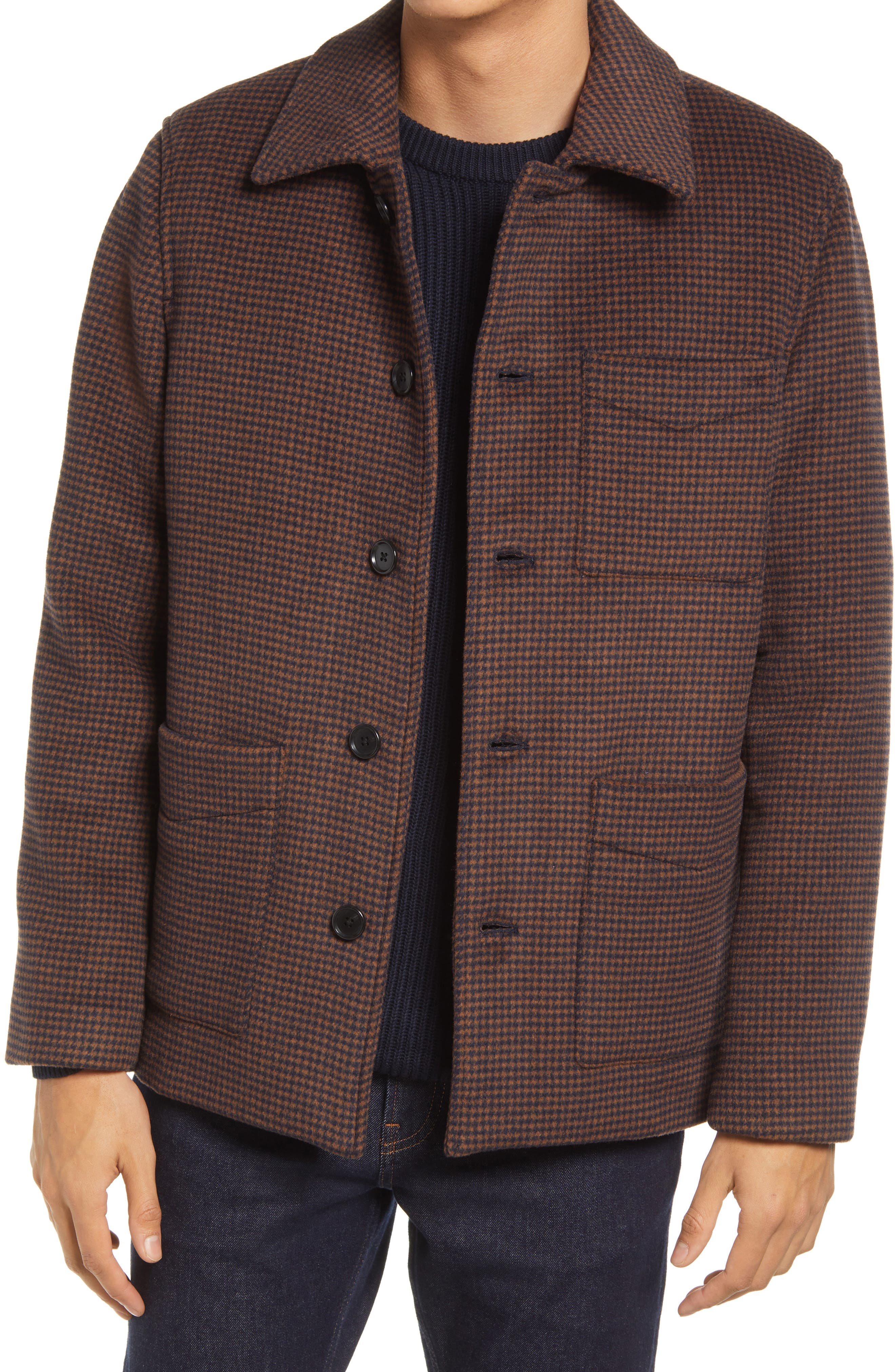 men's wool chore coat