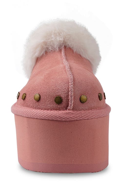 Candies Candie's Sabi Faux Fur Platform Clog In Red