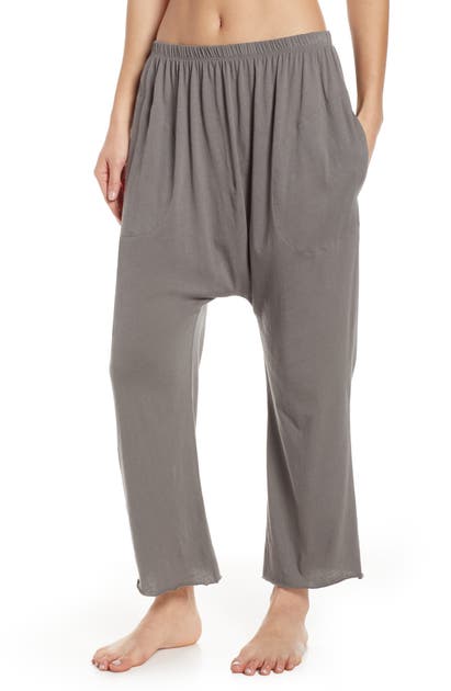 The Great The Lounge Cotton Crop Pants In Dusk