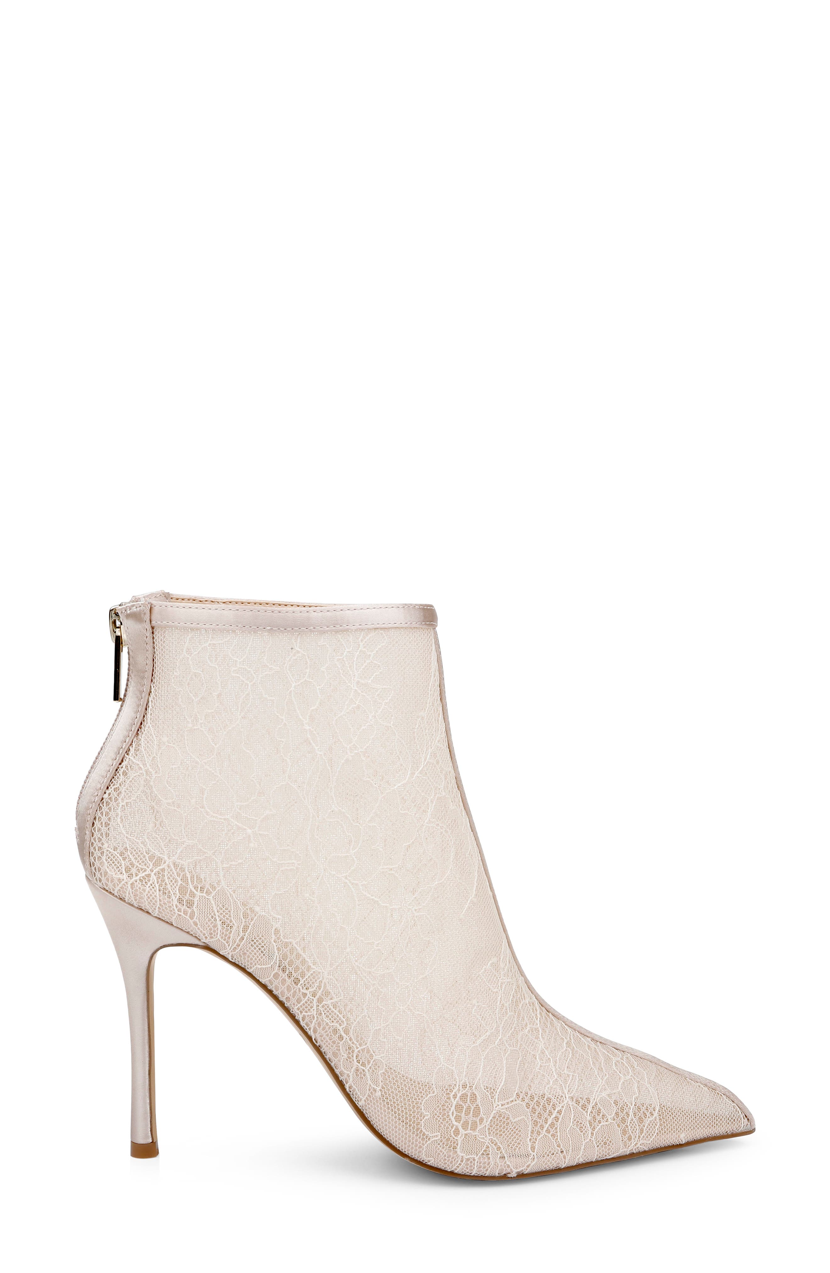 Jewel Badgley Mischka Gesina Pointed Toe Lace Bootie Nordstrom