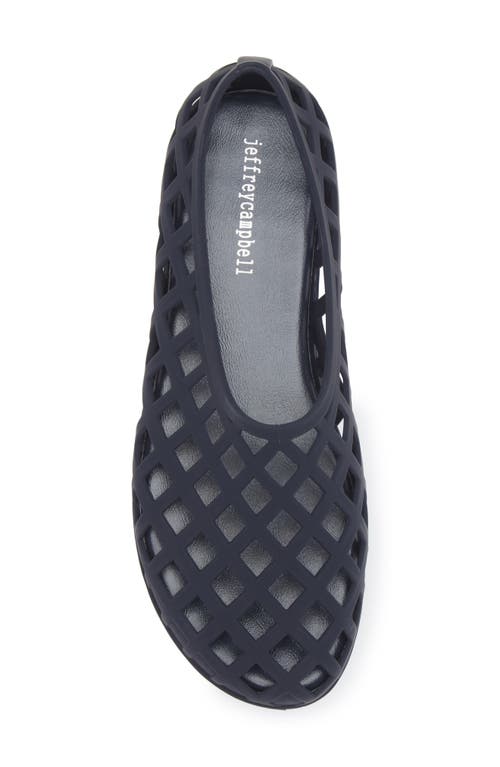 Shop Jeffrey Campbell Jellz Slip-on In Navy Matte