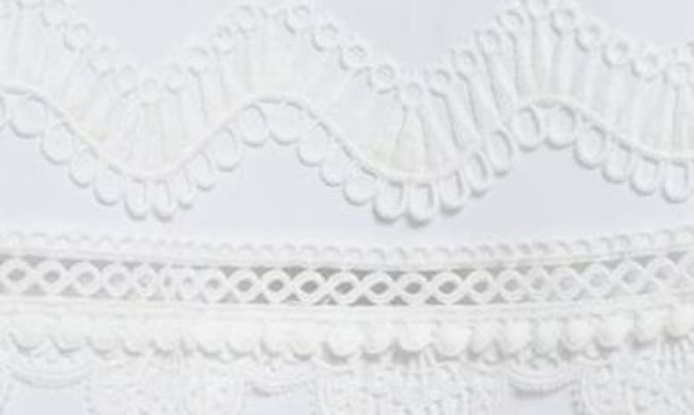 Shop Carolina Herrera Tiered Eyelet & Lace Maxi Skirt In White