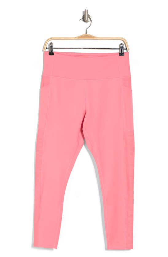 Shop Laundry By Shelli Segal Pocket 7/8 Leggings In Coral