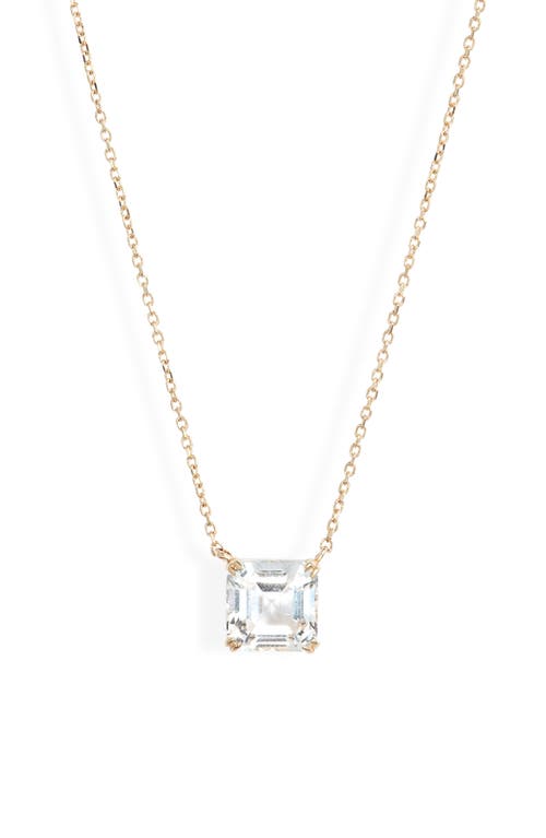 Shop Anzie Jac + Jo Harper Topaz Pendant Necklace In Yellow Gold