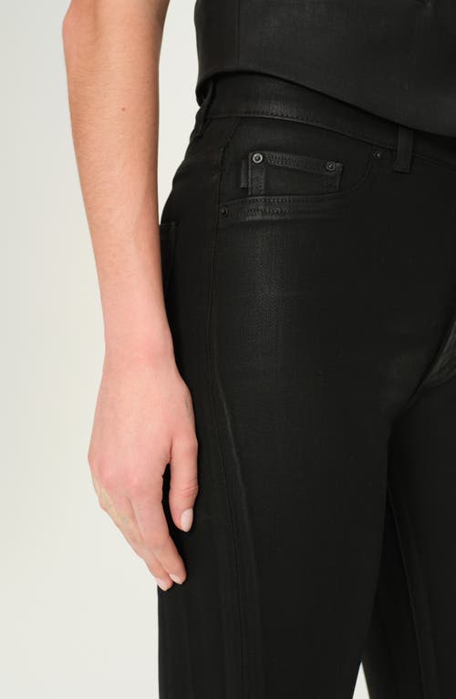 Shop Dl1961 Bridget Instasculpt Coated High Waist Bootcut Jeans In Black Coated