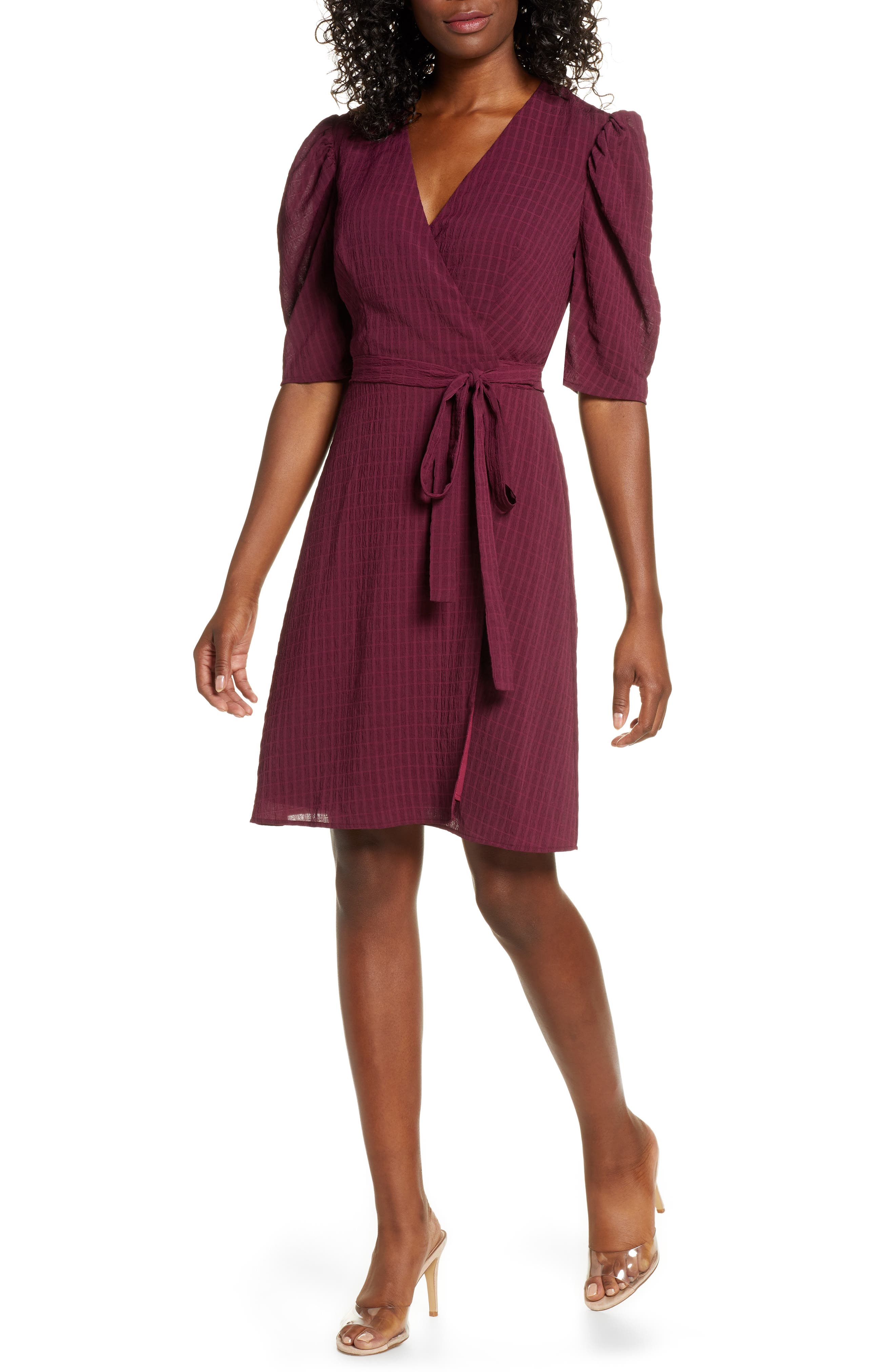 charles henry wrap dress