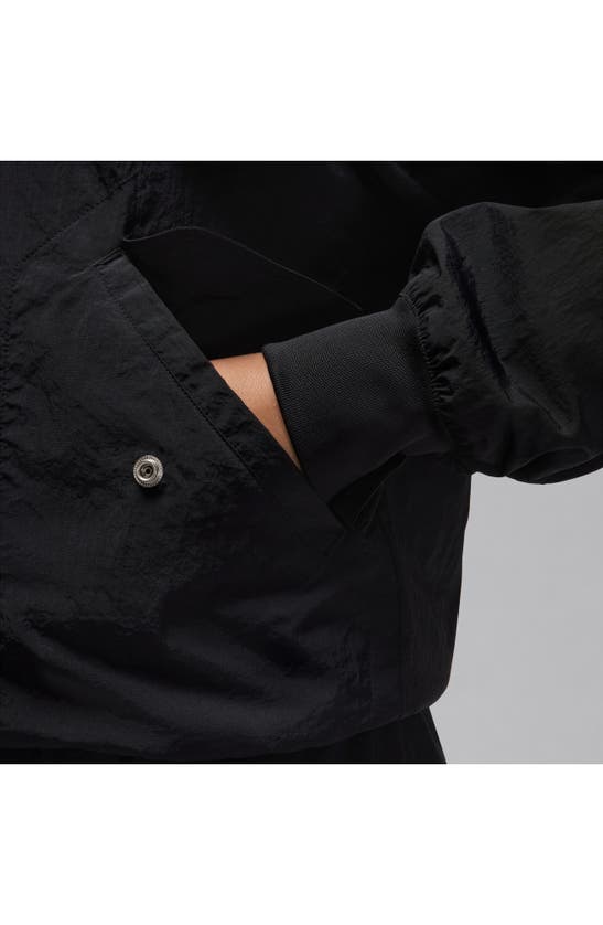 Shop Jordan Essentials Lightweight Nylon Renegade Jacket In Black