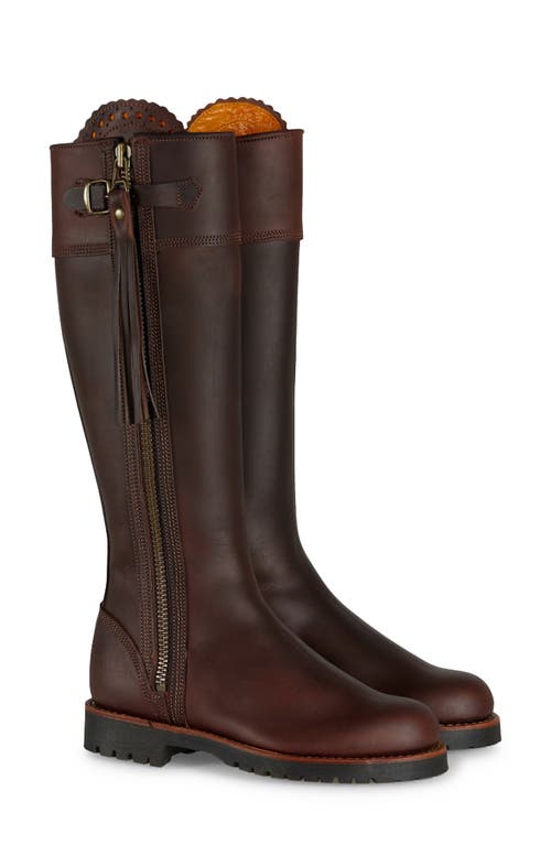 Penelope Chilvers Standard Tassel Knee High Boot (Women) (Wide Calf). in Conker