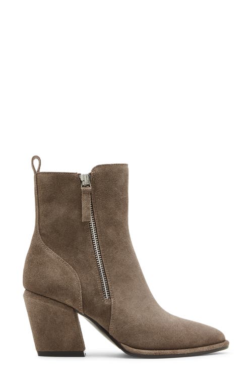 Shop Blondo Elenor Waterproof Bootie In Taupe Suede