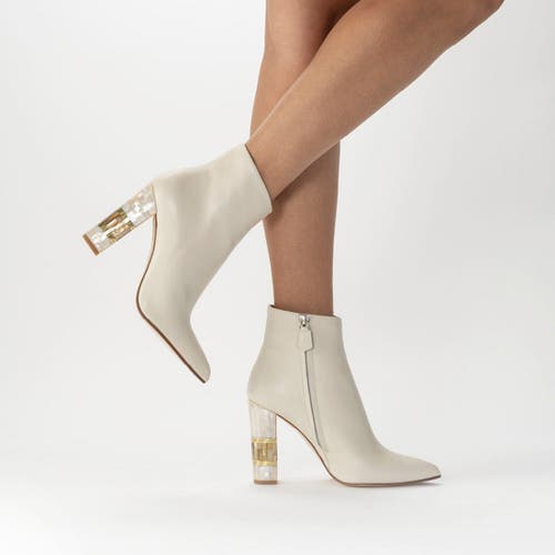 FREYA ROSE FREYA ROSE JASMINE WHITE PEARL HEEL ANKLE BOOT