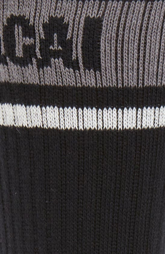 Shop Sacai Line Crew Socks In Black