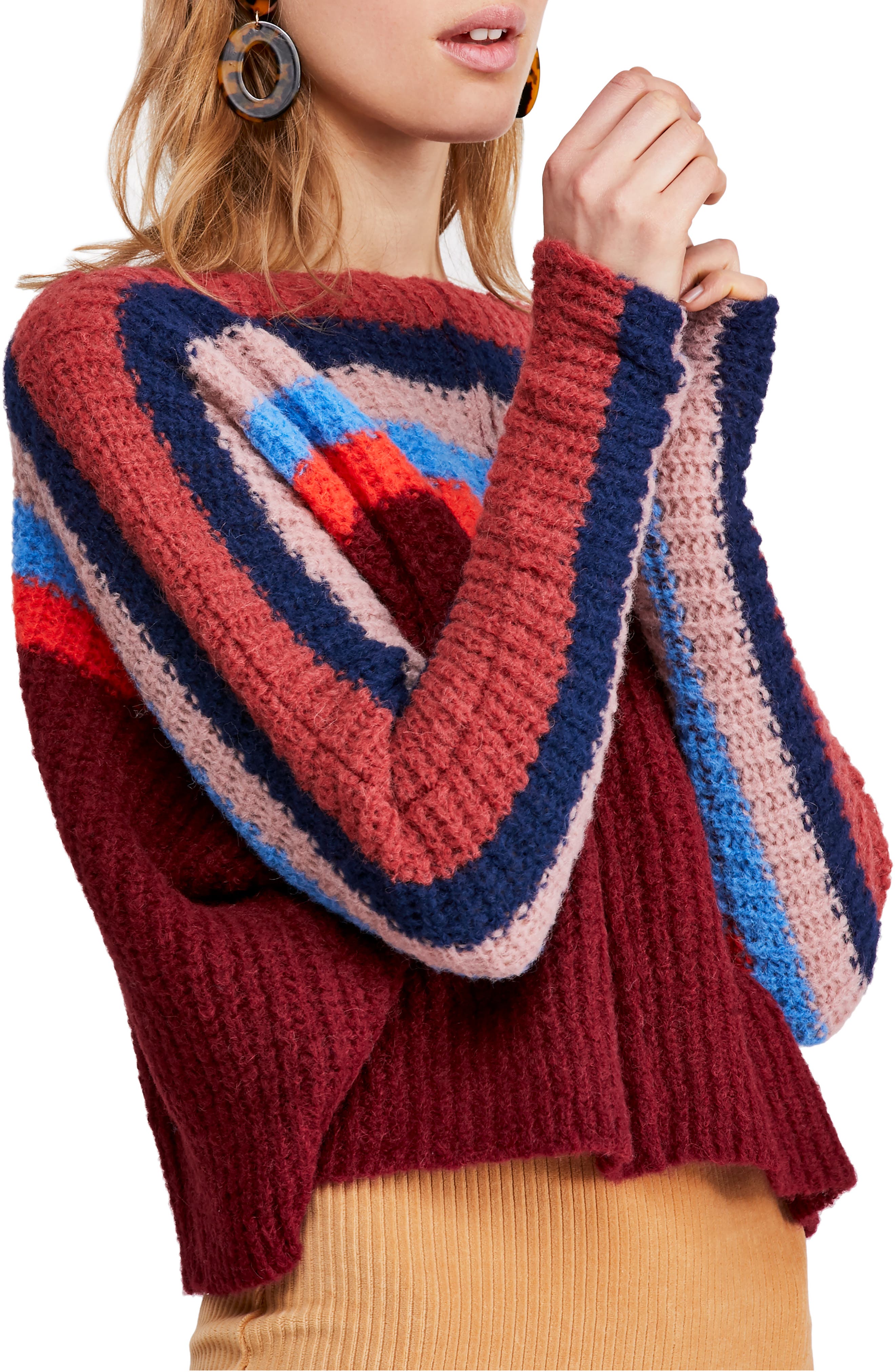 free people rainbow cardigan