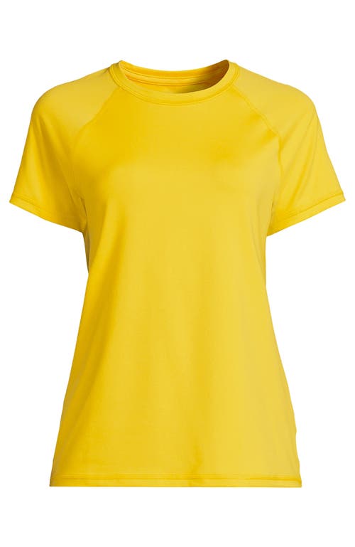 Shop Lands' End School Uniform  Short Sleeve Active Tee In Vibrant Sun