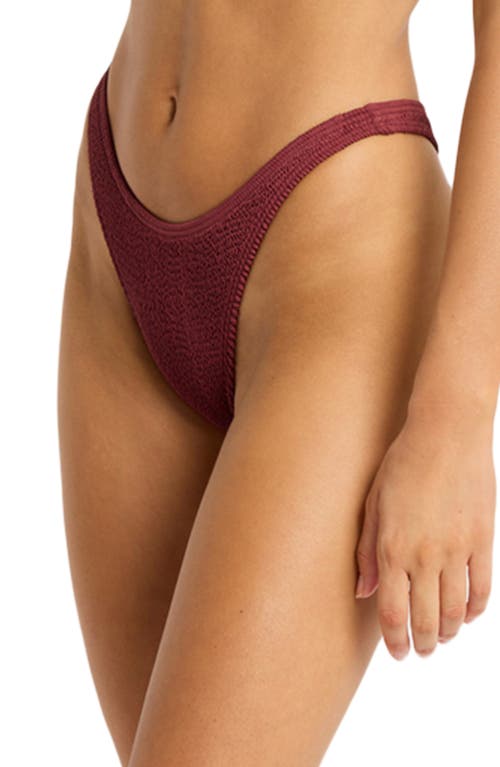 Shop Bondeye Bond-eye Sinner Bikini Bottoms In Carmine Recycled