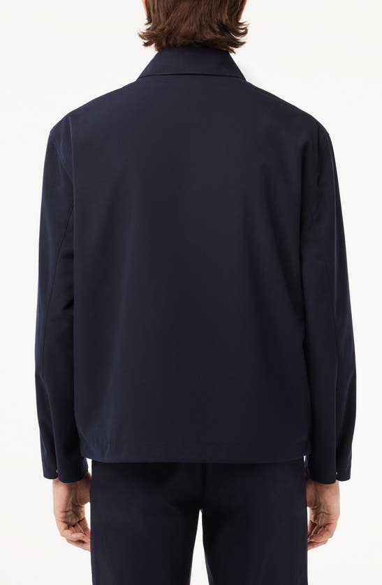Lacoste Water Resistant Utility Jacket In Hde Abimes
