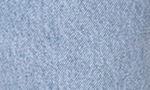 Edikted Contrast Panel Low Rise Wide Leg Jeans In Blue