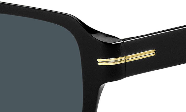 Hugo Boss 53mm Flat Top Sunglasses In Black
