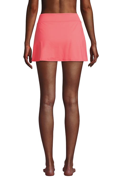 Shop Lands' End Long Torso Tummy Control Swim Skirt Swim Bottoms In Wood Lily