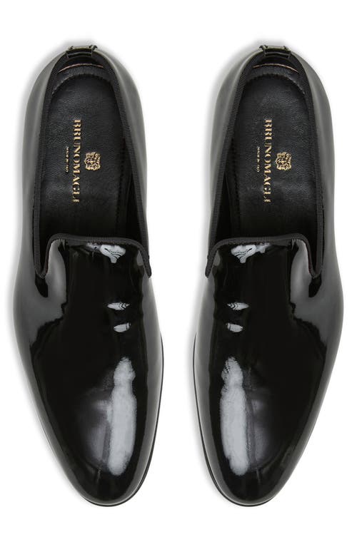 Bruno Magli Darius Moc Toe Bit Loafer In Black Patent