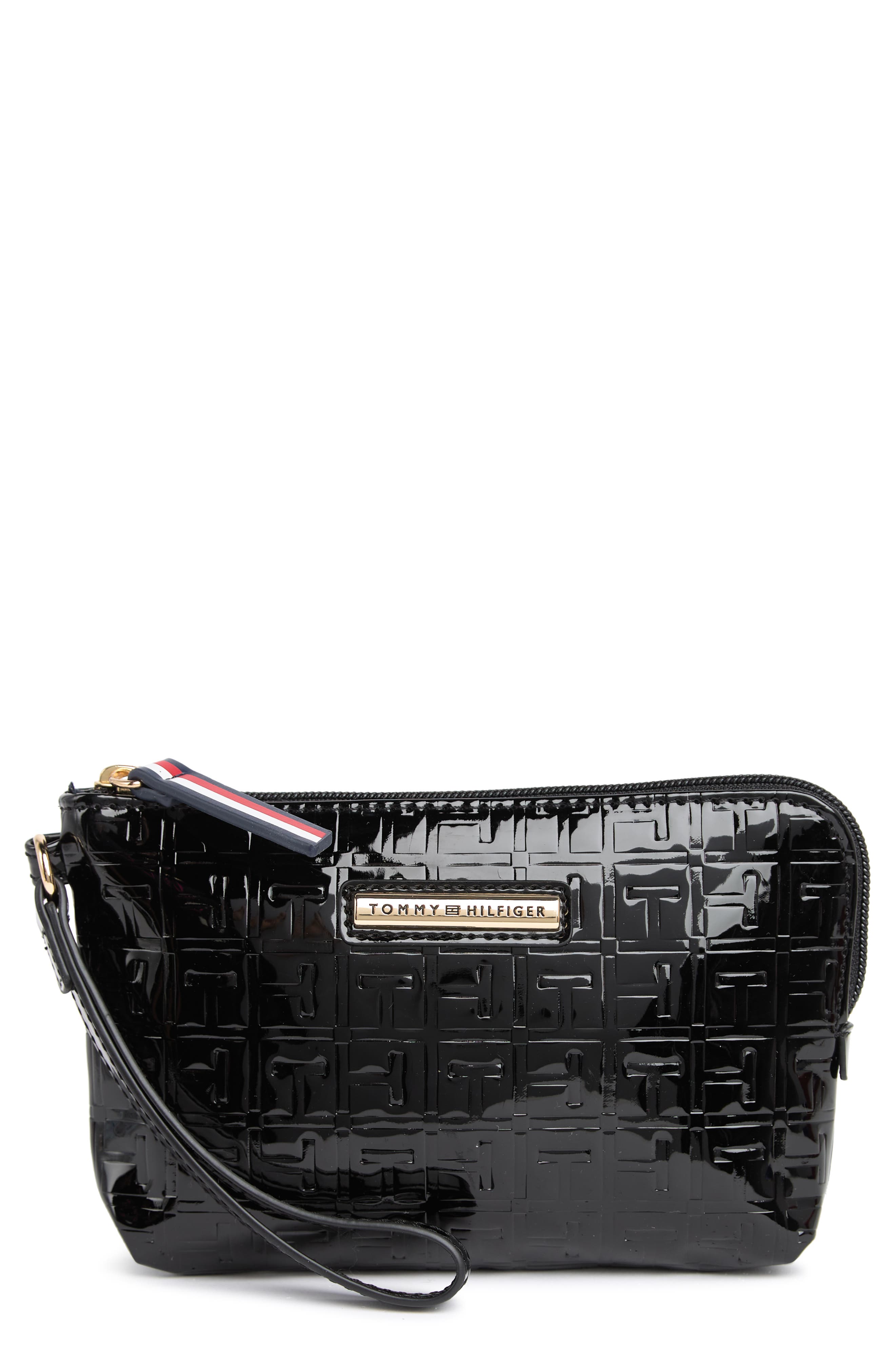 tommy hilfiger wristlet black