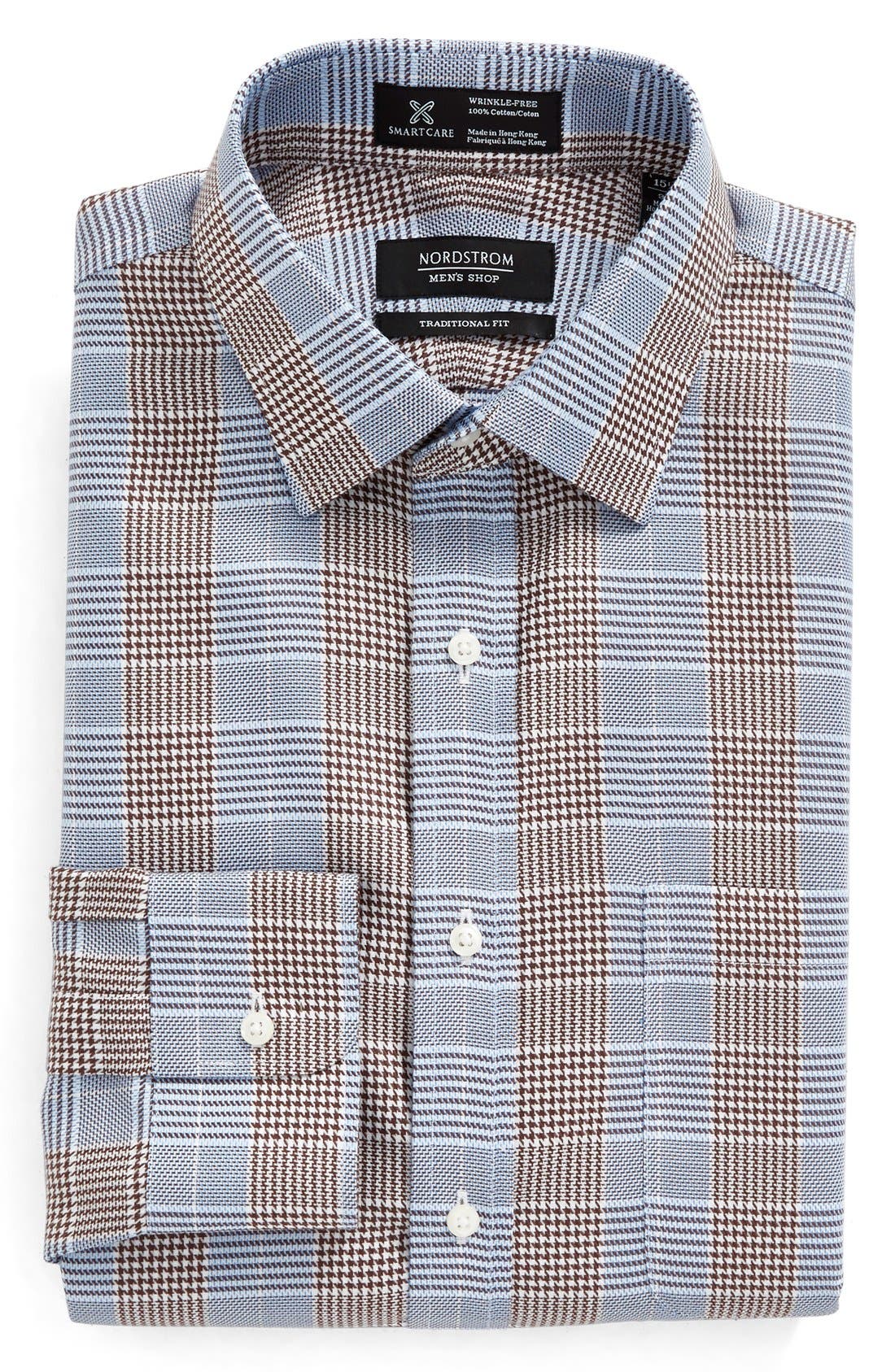 Nordstrom Men's Shop Smartcare™ Traditional Fit Graphic Check Dress