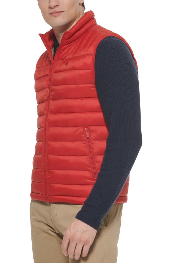Shop Dockers ® Puffer Vest In Cherry