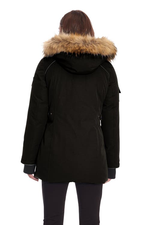 Alpine North Glacier Women's Vegan Down (recycled) Parka In Black