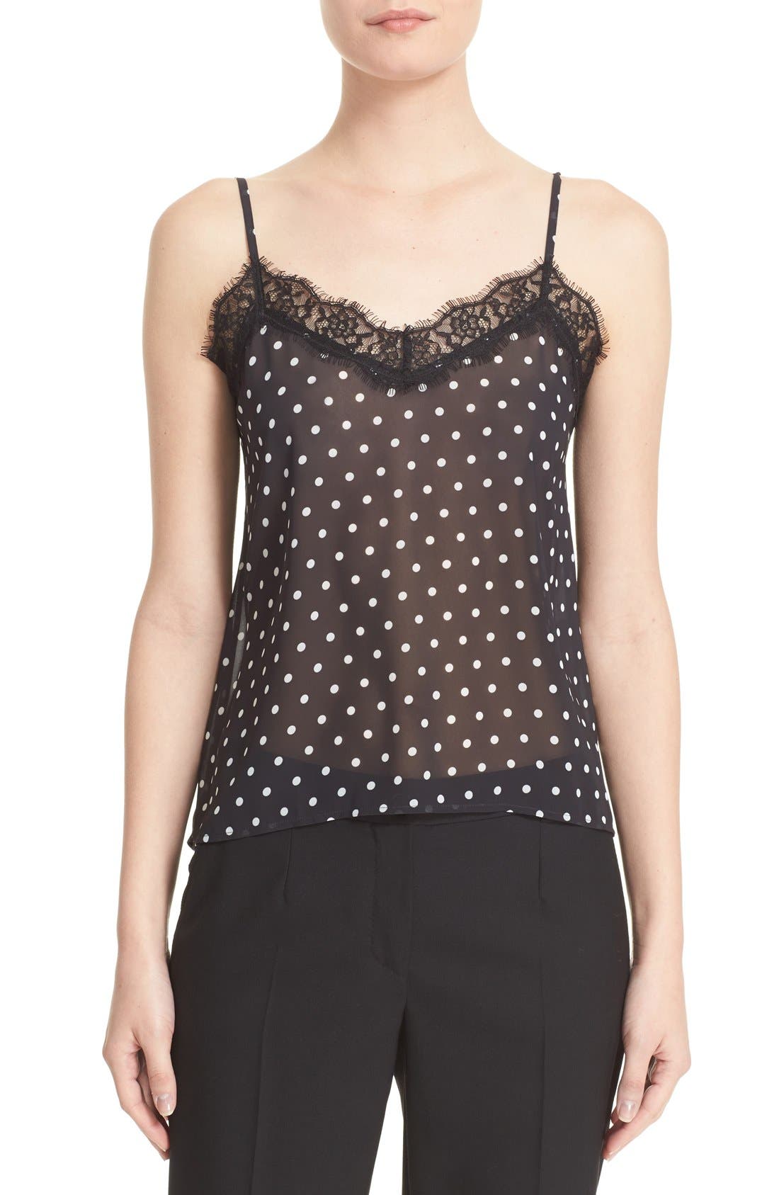 polka dot camisole